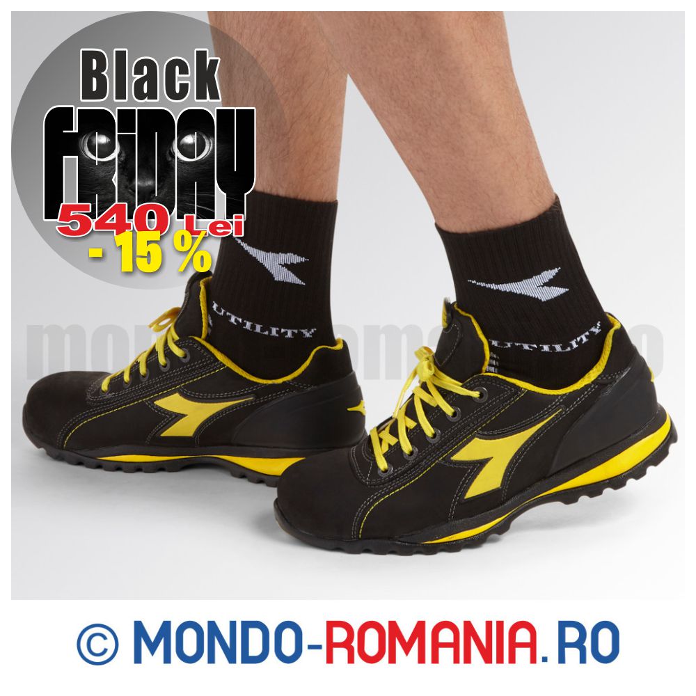 Pantofi usori - Pantofi de protectie DIADORA Glove S3 cu bombeu aluminiu